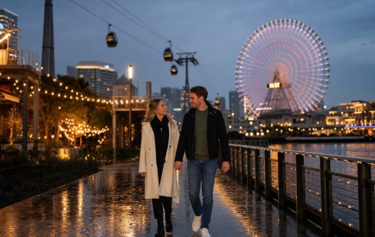 Romantische avond in Yokohama: de ideale date-route langs baai, lichtjes en skyline